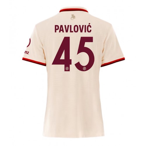 Fotbalové Dres Bayern Munich Aleksandar Pavlovic #45 Dámské Alternativní 2024-25 Krátký Rukáv